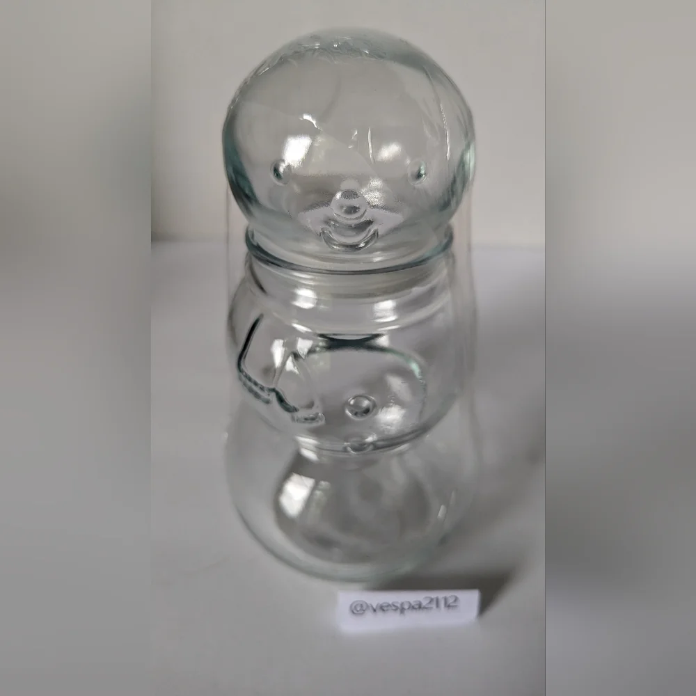 Target Bullseye Playground Clear Snowman Fillable Glass Canister Jar